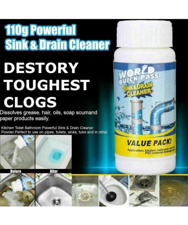 Wild Tornado Pipe Dredge Deodorant Powerful Sink and Drain Cleaner Quick Foaming Toilet Cleaner Dredge Agent for Kitchen and Toilet Pipes (1pcs) - Buy Online on GoSupps.com
