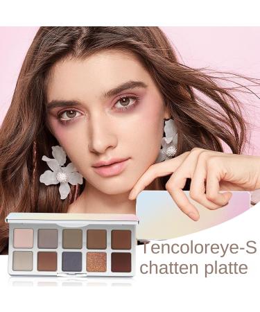 WJnflQN Eyeshadow Palette 10 Colors Mixable Beauty Cosmetics Shimmering Eyeshadow Palette for Women Girls Girlfriend Mother - Buy Online on GoSupps.com