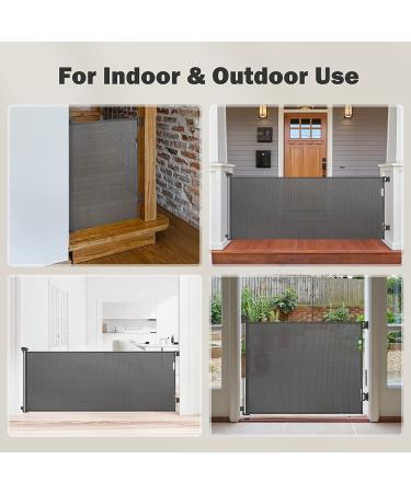 71'' Retractable Baby Gates for Stairs Auto Lock Baby Gates for Doorways 34''Tall  Extends Up to 77Wide Dog Gates for Doorways Hallways - Buy Online on GoSupps.com