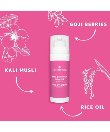 Orientana Natural Day Cream Kali Musli | Vegan Anti-Aging & Redness Relief | Organic Face Cream with Goji Berries & Vitamin E for Dry Sensitive Skin - 50ml - Buy Online on GoSupps.com