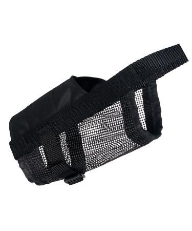 Trixie 19264 muzzle with mesh insert polyester L black natural L