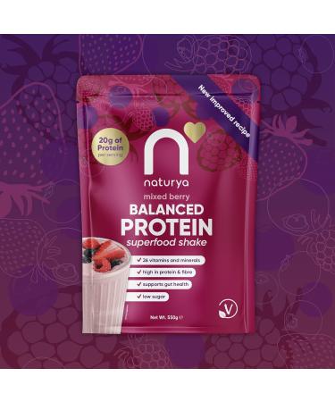 Naturya Balanced Protein Superfood Shake M lange de baies 550 g - Buy Online on GoSupps.com