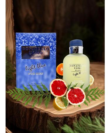 Donatello UOMO Milano Light Blue for Men Eau de Toilette 3.4 Fl. Oz Aromatic Fougere fragrance for men. - Buy Online on GoSupps.com