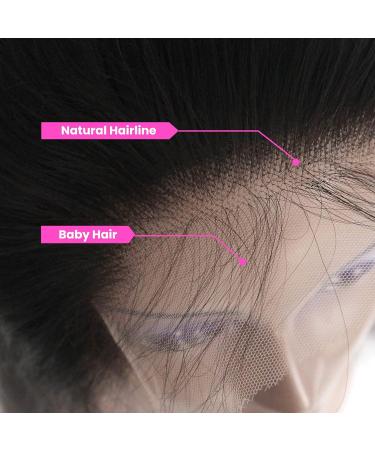 BERRYS FASHION 13x4 HD Lace Frontal Only Straight 100% Brazilian Virgin Human Hair for Black Women Ear to Ear Lace Frontal Closure Pre Plucked Hairline with Baby Hair Free Part 16 inch 13x4-hd-straight 16 inch - Buy Online on GoSupps.com