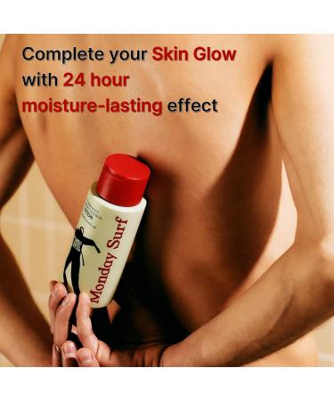 Monday Surf Body Care Set Vitamin Body Lotion & Glow Cream Scrub with Niacinamide Vitamin C Argan Oil Vegan Vanilla Woods Scent 24-Hour Moisture for Glowing Skin 2-Piece - Buy Online on GoSupps.com