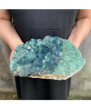 Buy ABUZIV 8.0LBS Natural Fluorite Cubes Quartz Sample B8 International Shipping Available | Premium Quality Crystal - Buy Online on GoSupps.com