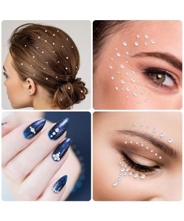 4 Sheets Face Gem Rhinestone Stickers - Non-Piercing Fake Nose Studs - Self-Adhesive Y2K Bling Jewelry for Halloween & Parties - Buy Online on GoSupps.com