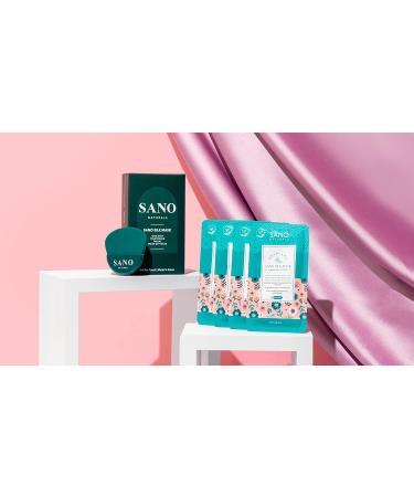 Korean Sano Silk Mask - Vegan Zombie Mask with Centella Asiatica - K Beauty One Step Face Mask for Glass Skin - Anti Aging and Pore Tightening - 4 Pack - Buy Online on GoSupps.com