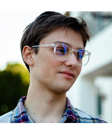 Blue Light Blocking Glasses "Sam" for Men & Women - Anti Eye Strain Perfect for Computer Gaming & TV - Available in 4 Colors including Rose - Buy Online on GoSupps.com