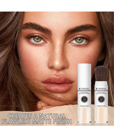 Mineral Sunscreen Setting Powder SPF 35 | Translucent Loose Powder for Oil Control | Lightweight Matte Finish | Perfect for All Skin Types - Buy Online on GoSupps.com