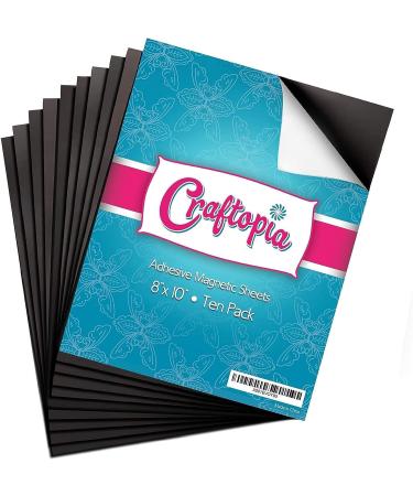 Craftopia 8 x 10 Magnetic Sheet Pack of 25 - Flexible Magnets with Adhesive Backing for Crafts | Premium Quality - Buy Online on GoSupps.com