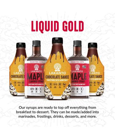 Lakanto Sugar Free Maple Syrup - Vegan & Keto Friendly Monk Fruit Sweetener | 1g Net Carbs | Ideal for Pancakes, Waffles, Oatmeal, Coffee, Tea, Granola, Frosting & More (13 fl oz - Pack of 3) - Buy Online on GoSupps.com