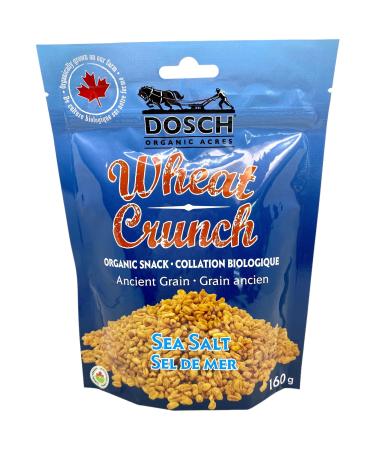 Wheat Crunch (Sea Salt Organic Vegan Nut Free 160g Pkg 12) Salted 160 g (Pack of 12)