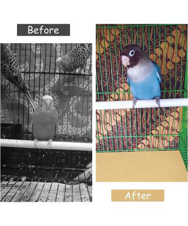 RoyJackson 40pc Disposable Gravel Liner Paper 17x11 inch for Bird Cage - Clean Fecal Tray Paper for Hard-Billed Birds, Pet Cages - Cushion and Protection - Buy Online on GoSupps.com