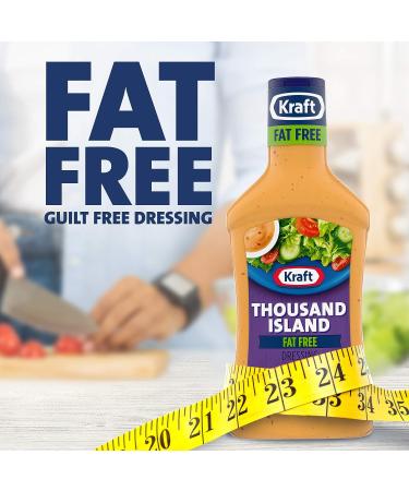 Kraft Fat Free Thousand Island Salad Dressing 16 fl oz - Pack of 6 - Buy Online on GoSupps.com