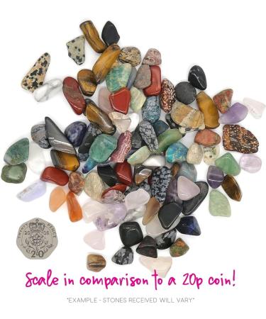 Polished Tumblestone Gemstones Pocket Reiki Chakra Mineral Rocks 100g Pack (90 to 100 Stones) Size: Extra Small Mix 5mm - 10mm Mixed Stones Extra Small Mix 5mm - 10mm - Buy Online on GoSupps.com