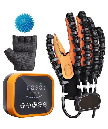 Rehabilitation Robot Gloves Stroke Hemiplegia Rehabilitation Training Equipment Finger Orthosis for Hand Function Recovery(Size:XL Color:Left Hand) X-Large Left Hand