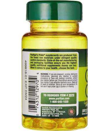 Puritan's Pride Garlic Oil 1000 mg 100 Softgels - Buy Online on GoSupps.com