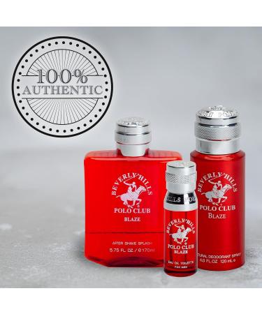 Beverly Hills Polo Club BHPC Men's Essential Collection includes Eau De Toilette Deodorant Body Spray & After Shave Lotion (Blaze) - Buy Online on GoSupps.com