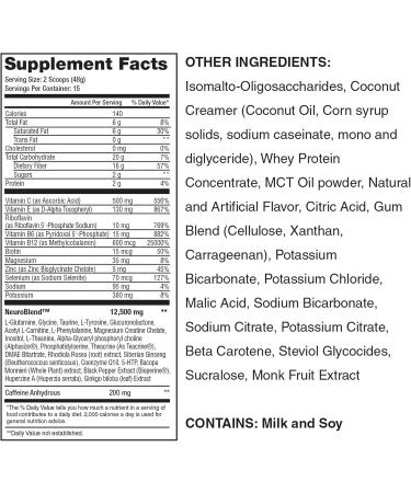 Lean1 Neuro Mental Energy Powder Drink orange flavor 15 serving tub by Nutrition53 Orange 1.69 Ounce (Pack of 15) - Buy Online on GoSupps.com