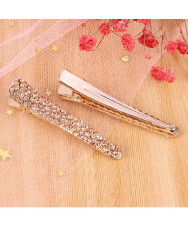 12 Pcs Rhinestone Alligator Hair Clips - Stylish Crystal Duckbill Clips for Women and Girls | Hair Styling Tools and Accessories - Buy Online on GoSupps.com