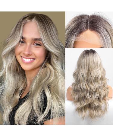 BLONDE UNICORN Ash Blonde Lace Front Wig | Long Wavy Synthetic Wig for Women - Buy Online on GoSupps.com