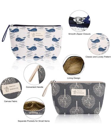 Multifunctional Cosmetics Bag Set - 4-Piece Sailing Slow Travel Makeup Organizer with Zipper - Stylish & Sortable Washbag for Cosmetics & Change Cards - Buy Online on GoSupps.com