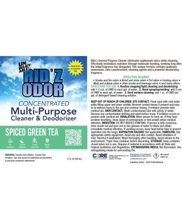 RID Z ODOR SUPER CONCENTRATE- SPICED GREEN TEA CASE OF 12-32 OZ BOTTLES - Buy Online on GoSupps.com