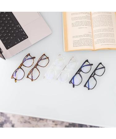 Glasses of Switzerland Blue Light Blocking Glasses - Rectangular Black TR1805-1 | Computer Glasses for Men and Women - Buy Online on GoSupps.com