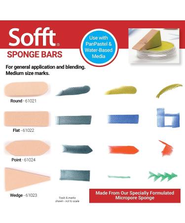 PanPastel Sofft Art Sponges - 4 Pack Assorted Colors - Buy Online on GoSupps.com
