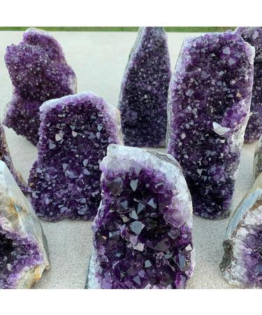 Natural Amethyst Geode Quartz Cluster Crystal Specimen Stone ERTEYIN (Size : 440-500g) - Buy Online on GoSupps.com