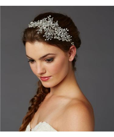 Crystal Spray Bridal Headpiece Hair Vine - Mariell Couture Wedding Hairband - Buy Online on GoSupps.com