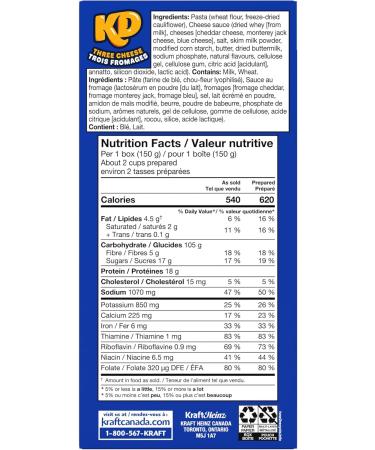 Kraft Dinner Simply Three Cheese Macaroni & Cheese With Cauliflower 150g (Pack of 12) - Buy Online on GoSupps.com