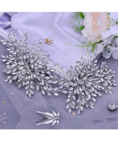Azaleas Silver Wedding Hair Comb | Bridal Rhinestone Headband & Crystal Hair Accessories for Bridesmaids - Buy Online on GoSupps.com