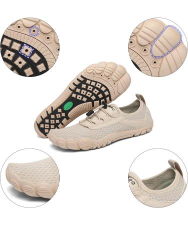 SAGUARO Unisex Adult Bathing Shoes - Breathable Thick Sole (Size 36-46 40 EU Khaki) | Perfect for Beach & Pool | International Shipping - Buy Online on GoSupps.com