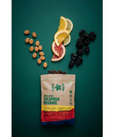 Coffee Island Single Estate Colombia Organic with Medium-Dark Roasting Prepacked 200g - Buy Online on GoSupps.com