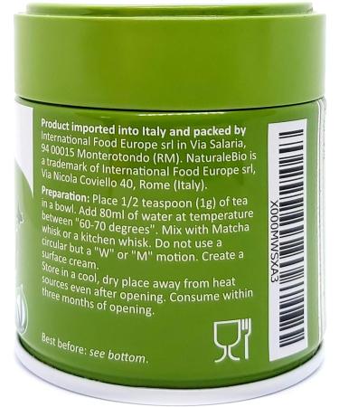 Organic Ceremonial Grade Matcha Green Tea Powder - 30g Tin | Authentic Japanese Tea Ceremony Blend from Uji Kyoto | Sugar & Preservative Free - Buy Online on GoSupps.com