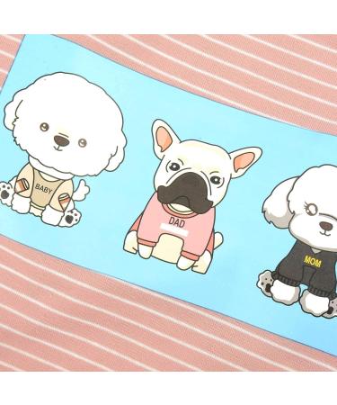 Ranphy Cotton Striped Pajamas for Small Dogs - Cartoon Hoodie Jumpsuit & Pet Coat for XX-Large Dogs (Pink) - Buy Online on GoSupps.com