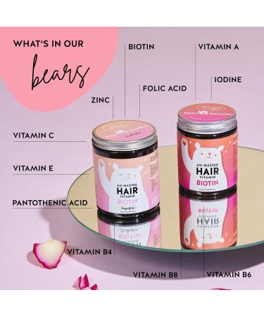 Bears with Benefits Biotin Hair Vitamins 150g - Fast-Acting Formula for Amazing Hair Growth - Buy Online on GoSupps.com