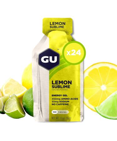 GU ENERGY Original Sports Nutrition Energy Gels | Salted Caramel (24-Count) + Lemon Sublime (24-Count) - Buy Online on GoSupps.com