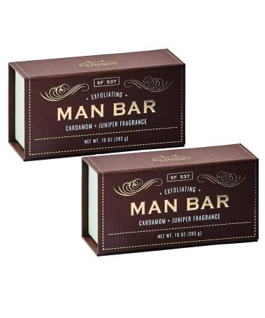 San Francisco Soap Company Man Bar 10 oz. Soap Bar - Cardamom & Juniper (2-Pack) Cardamom & Juniper 10 Ounce (Pack of 2)