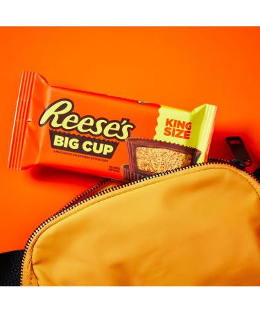 REESE'S BIG CUP Milk Chocolate Peanut Butter Cups Candy - Gluten Free - 2.8 oz King Size Pack (16 Count) - Buy Online on GoSupps.com