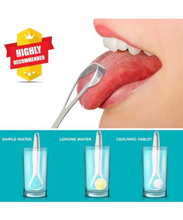 GTEX Tongue Scraper - Medical Grade 100% Stainless Steel Metal Tongue Cleaner for Adults and Kids - Remedy for Bad Breath Great for Oral Care - Y Shape 1 Y-shaped - Buy Online on GoSupps.com