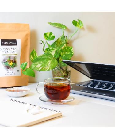 Sennaveda Senna Mint Infusion 50 Tea Bags| Made with Senna and Mint leaves | Herbal Tea | Digestive health | Detox tea | Detox cleanse | Laxatives | Senna tea for constipation 1 Count (Pack of 50) - Buy Online on GoSupps.com