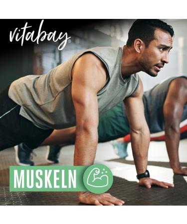 Vitabay Taurin Capsules 1000mg - High-Dose Vegan Taurine (360 Count) - Pure Amino Acid No Additives | International Shipping Available - Buy Online on GoSupps.com