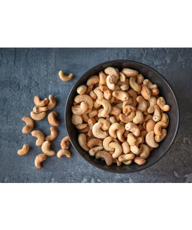 Organic Dry Roasted Whole Cashews with Himalayan Salt 2 lbs - Vegan, Non-GMO, Kosher, High Protein Snack - Buy Online on GoSupps.com