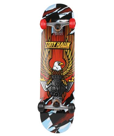 Tony Hawk 31" Skateboard - Signature Series 3 Skateboard with Pro Trucks, Full Grip Tape, 9-Ply Maple Deck, Ideal for All Experience Levels Hawk Engine