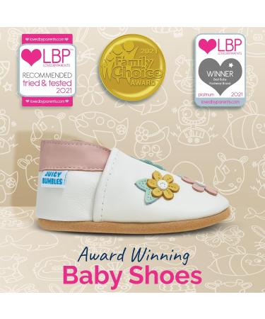 Spring Blossoms Baby Shoes - Soft Sole Leather Toddler Shoes for Baby Girl and Baby Boy (18-24 Months) - Buy Online on GoSupps.com