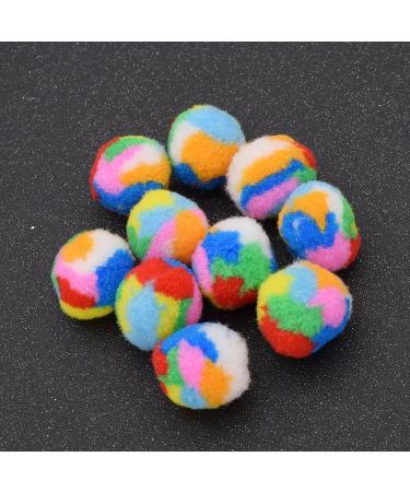 Towashine 10Pcs Small Assorted Color Kitty Yarn Puffs Cat Toys - 1.37 Diameter - Buy Online on GoSupps.com