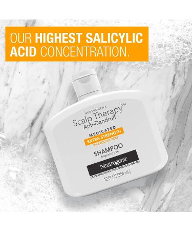 Neutrogena Scalp Therapy Anti-Dandruff Shampoo Extra Strength 3% Salicylic Acid 12 fl oz - Buy Online on GoSupps.com